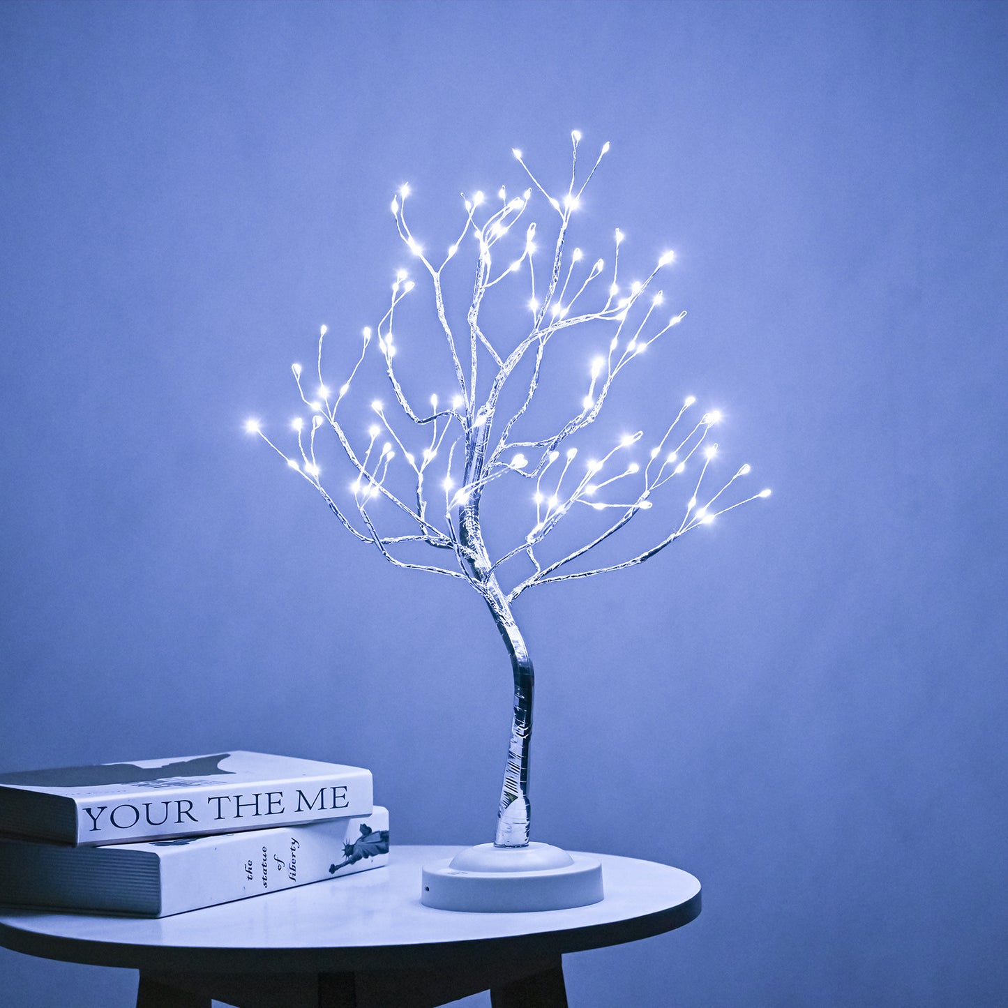 Chelsea Lab LED copper wire light luminous small tree light battery box USB curved touch branch fire tree silver flower tree light gift mothersday home decoration christmas easter