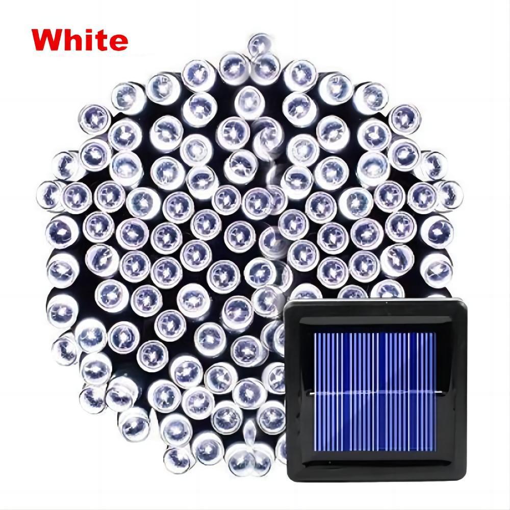 22 meters 200 lights [eight modes] Solar LED bare light string factory direct supply cross-border outdoor garden waterproof landscape decoration lights holiday decoration