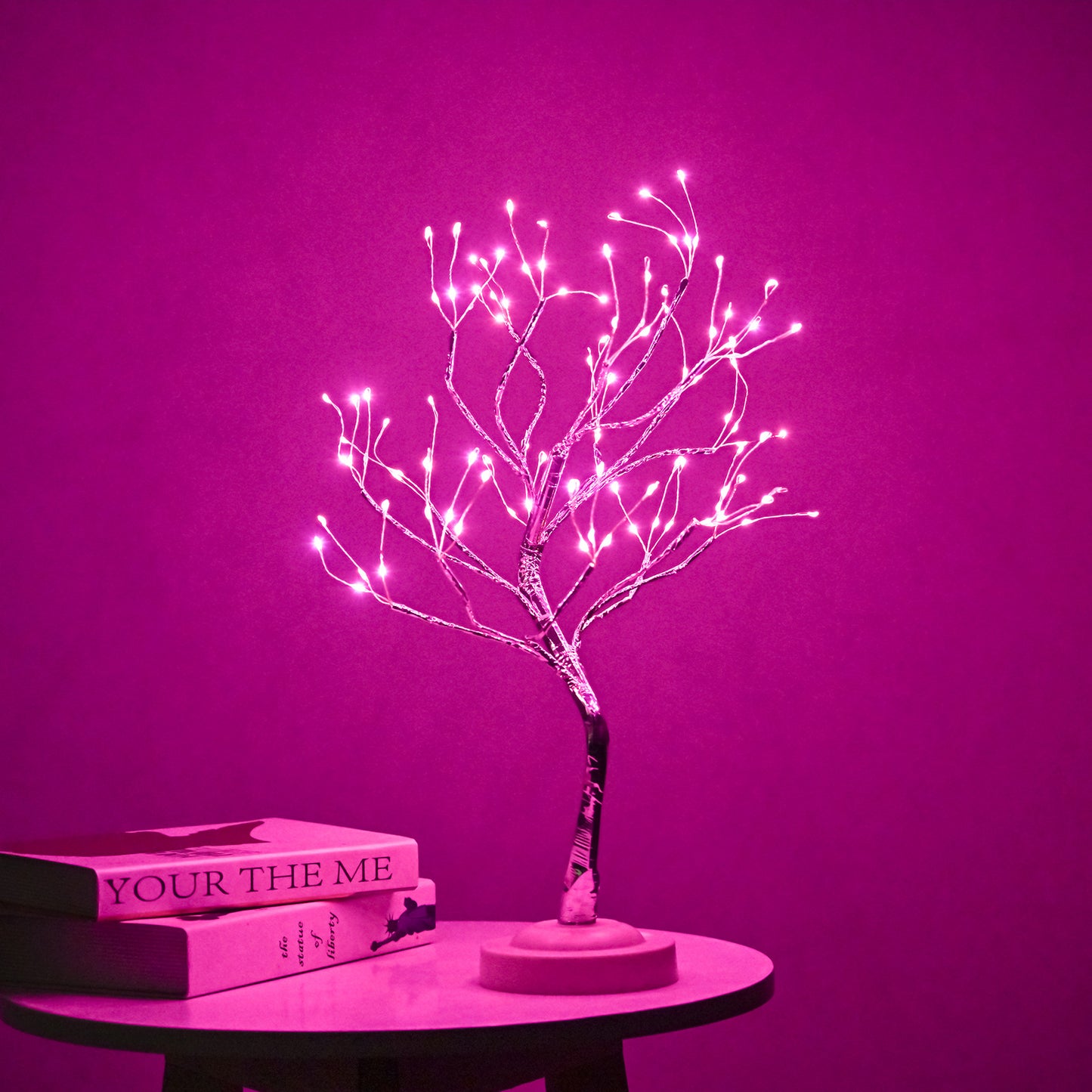 Chelsea Lab LED copper wire light luminous small tree light battery box USB curved touch branch fire tree silver flower tree light gift mothersday home decoration christmas easter