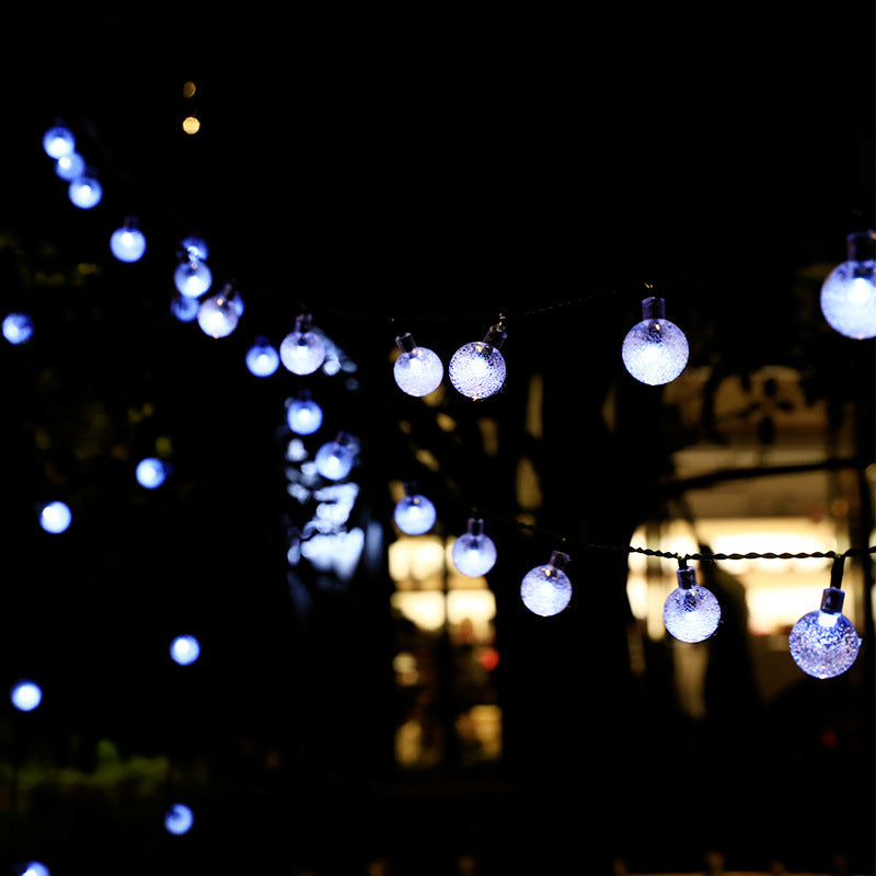 12 meters 100 lights-remote control eight modes 1.8cm bubble ball light string crystal ball light string decorative lights festival light string